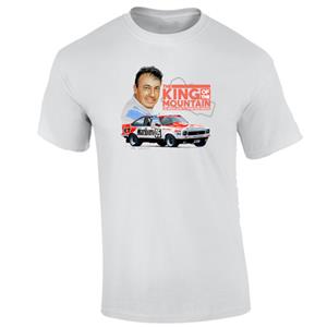 (image for) King Of The Mountain Peter Brock T-Shirt White LARGE DISCONTINUED