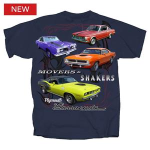 (image for) Plymouth Barracuda Movers & Shakers T-Shirt Blue LARGE