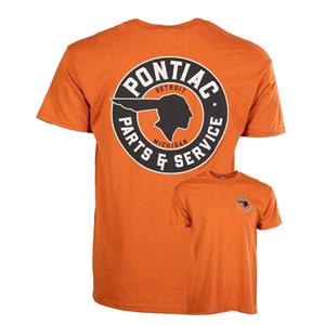 (image for) Pontiac Parts And Service T-Shirt Orange LARGE