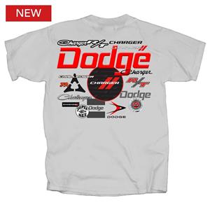 (image for) Dodge All Logos T-Shirt Grey LARGE