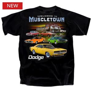 (image for) Dodge Welcome To Muscletown T-Shirt Black LARGE