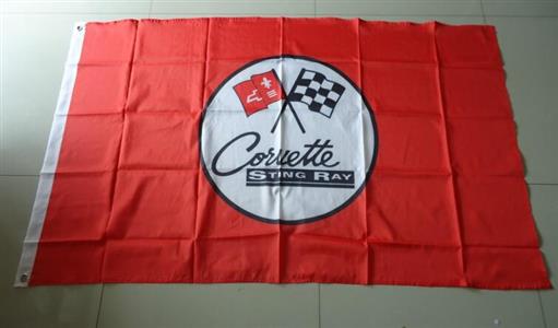 (image for) Corvette Stingray Flag Red 150x90cm