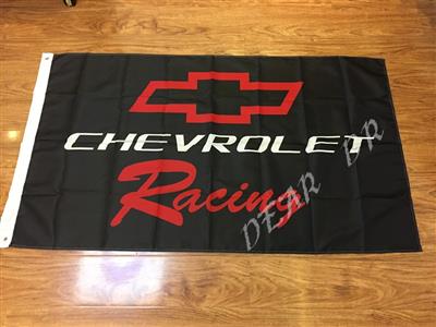 (image for) Chevrolet Racing Flag Black 150x90cm