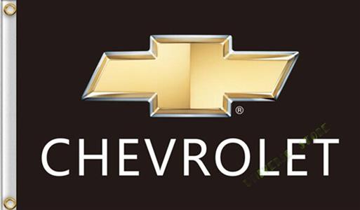 (image for) Chevrolet Bowtie Flag Black 150x90cm