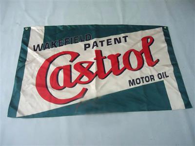 (image for) Castrol Motor Oil Flag Green/White 150x90cm
