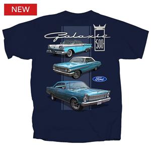 (image for) Ford Galaxie 500 3 Stripe T-Shirt Blue LARGE