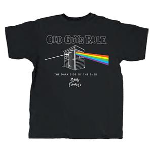 (image for) Old Guys Rule - Dark Side Of The Shed T-Shirt Black LARGE