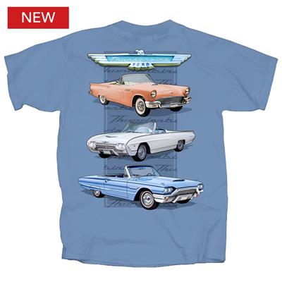 (image for) Ford Thunderbird 3 Badge T-Shirt Blue LARGE
